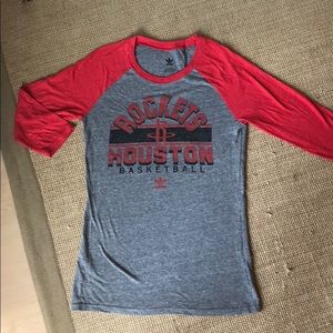 Houston Rockets Sports 3/4 Sleeve Tee